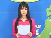 島國女主持在做節目時強迫顏射